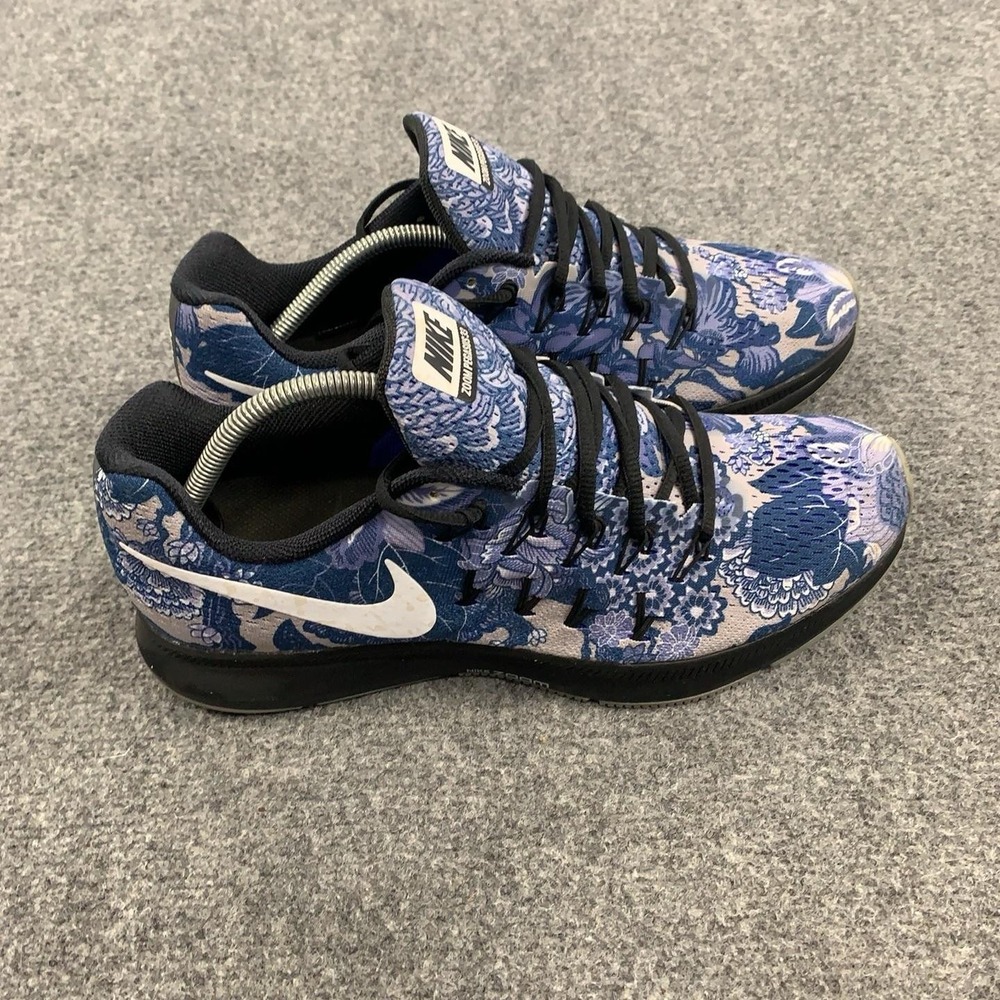 Nike Zoom Pegasus 33 Shoes Mens Sz 11 Blue Floral NikeiD Sneakers 872971 Custom